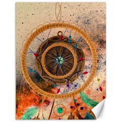 Dreamcatcher, Abstract, Colorful, Colors, Dream, Golden, Vintage Canvas 18  x 24 