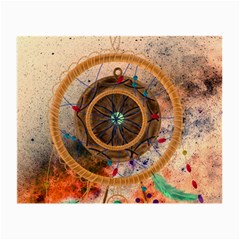 Dreamcatcher, Abstract, Colorful, Colors, Dream, Golden, Vintage Small Glasses Cloth (2 Sides)