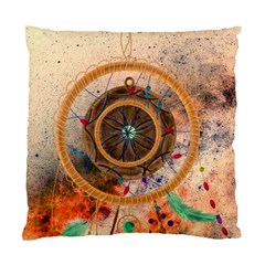 Dreamcatcher, Abstract, Colorful, Colors, Dream, Golden, Vintage Standard Cushion Case (Two Sides)