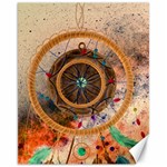 Dreamcatcher, Abstract, Colorful, Colors, Dream, Golden, Vintage Canvas 11  x 14  10.95 x13.48  Canvas - 1