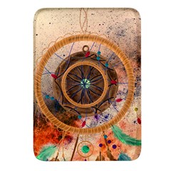 Dreamcatcher, Abstract, Colorful, Colors, Dream, Golden, Vintage Rectangular Glass Fridge Magnet (4 Pack) by nateshop