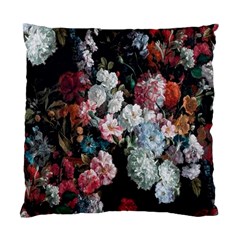 Floral Pattern, Red, Floral Print, E, Dark, Flowers Standard Cushion Case (two Sides)