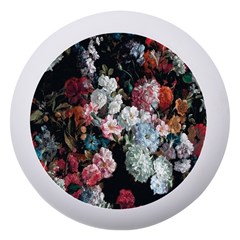 Floral Pattern, Red, Floral Print, E, Dark, Flowers Dento Box With Mirror