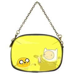 Adventure Time Jake The Dog Finn The Human Artwork Yellow Chain Purse (one Side)