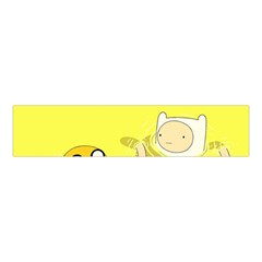 Adventure Time Jake The Dog Finn The Human Artwork Yellow Velvet Scrunchie