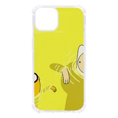 Adventure Time Jake The Dog Finn The Human Artwork Yellow Iphone 13 Tpu Uv Print Case by Sarkoni