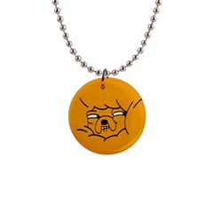 Adventure Time Jake The Dog 1  Button Necklace