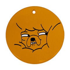 Adventure Time Jake The Dog Round Ornament (two Sides)