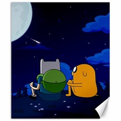 Adventure Time Jake And Finn Night Canvas 20  X 24 