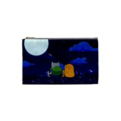 Adventure Time Jake And Finn Night Cosmetic Bag (small)