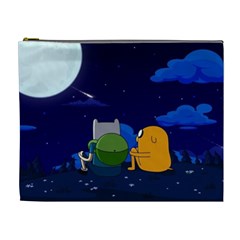 Adventure Time Jake And Finn Night Cosmetic Bag (xl)