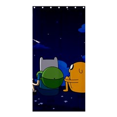 Adventure Time Jake And Finn Night Shower Curtain 36  X 72  (stall)  by Sarkoni