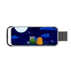 Adventure Time Jake And Finn Night Portable Usb Flash (two Sides)