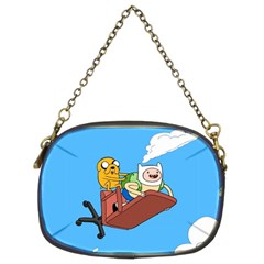 Cartoon Adventure Time Jake And Finn Chain Purse (two Sides)