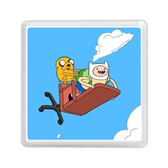 Cartoon Adventure Time Jake And Finn Memory Card Reader (square)