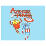 Adventure Time Avengers Age Of Ultron Two Sides Premium Plush Fleece Blanket (Medium) 60 x50  Blanket Back