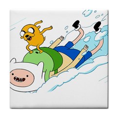 Adventure Time Finn And Jake Snow Face Towel