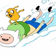 Adventure Time Finn And Jake Snow Play Mat (rectangle)