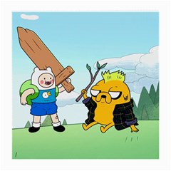 Adventure Time Finn And Jake Cartoon Network Parody Medium Glasses Cloth
