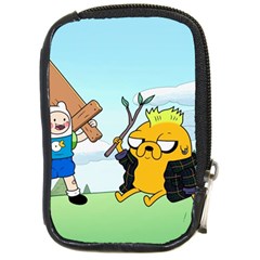 Adventure Time Finn And Jake Cartoon Network Parody Compact Camera Leather Case by Sarkoni