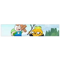 Adventure Time Finn And Jake Cartoon Network Parody Small Premium Plush Fleece Scarf