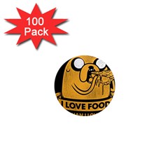 Adventure Time Jake  I Love Food 1  Mini Magnets (100 pack) 