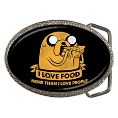 Adventure Time Jake  I Love Food Belt Buckles