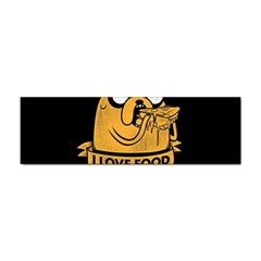 Adventure Time Jake  I Love Food Sticker (Bumper)