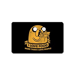 Adventure Time Jake  I Love Food Magnet (Name Card)