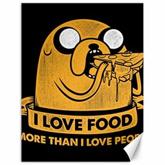 Adventure Time Jake  I Love Food Canvas 18  x 24 