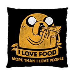 Adventure Time Jake  I Love Food Standard Cushion Case (one Side) by Sarkoni