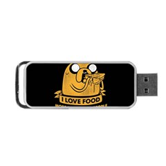 Adventure Time Jake  I Love Food Portable Usb Flash (one Side)