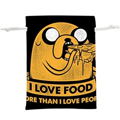Adventure Time Jake  I Love Food Lightweight Drawstring Pouch (XL)