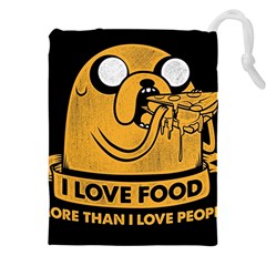 Adventure Time Jake  I Love Food Drawstring Pouch (4xl)