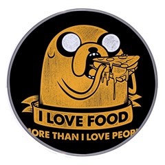 Adventure Time Jake  I Love Food Wireless Fast Charger(white) by Sarkoni