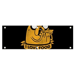 Adventure Time Jake  I Love Food Banner and Sign 6  x 2 