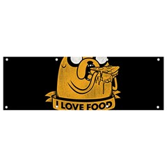 Adventure Time Jake  I Love Food Banner and Sign 9  x 3 