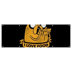 Adventure Time Jake  I Love Food Banner and Sign 12  x 4 