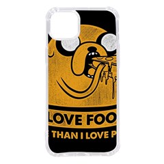 Adventure Time Jake  I Love Food iPhone 14 Plus TPU UV Print Case