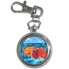 Adventure Time Fish Landscape Key Chain Watches by Sarkoni