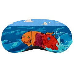 Adventure Time Fish Landscape Sleep Mask