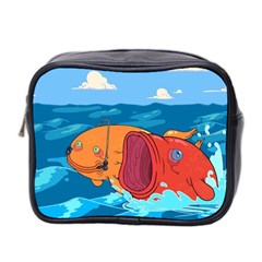 Adventure Time Fish Landscape Mini Toiletries Bag (two Sides)