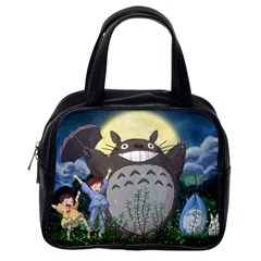 Illustration Anime Cartoon My Neighbor Totoro Classic Handbag (one Side)