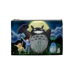 Illustration Anime Cartoon My Neighbor Totoro Cosmetic Bag (medium) by Sarkoni