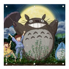 Illustration Anime Cartoon My Neighbor Totoro Banner And Sign 4  X 4  by Sarkoni