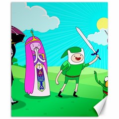 Adventure Time The Legend Of Zelda Parody Canvas 8  X 10 