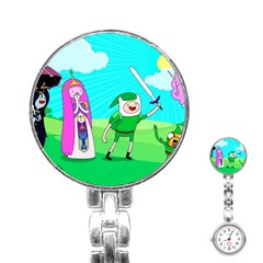 Adventure Time The Legend Of Zelda Parody Stainless Steel Nurses Watch