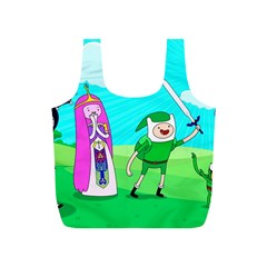 Adventure Time The Legend Of Zelda Parody Full Print Recycle Bag (S)