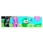 Adventure Time The Legend Of Zelda Parody Oblong Satin Scarf (16  x 60 ) Front