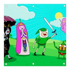 Adventure Time The Legend Of Zelda Parody Banner And Sign 3  X 3  by Sarkoni